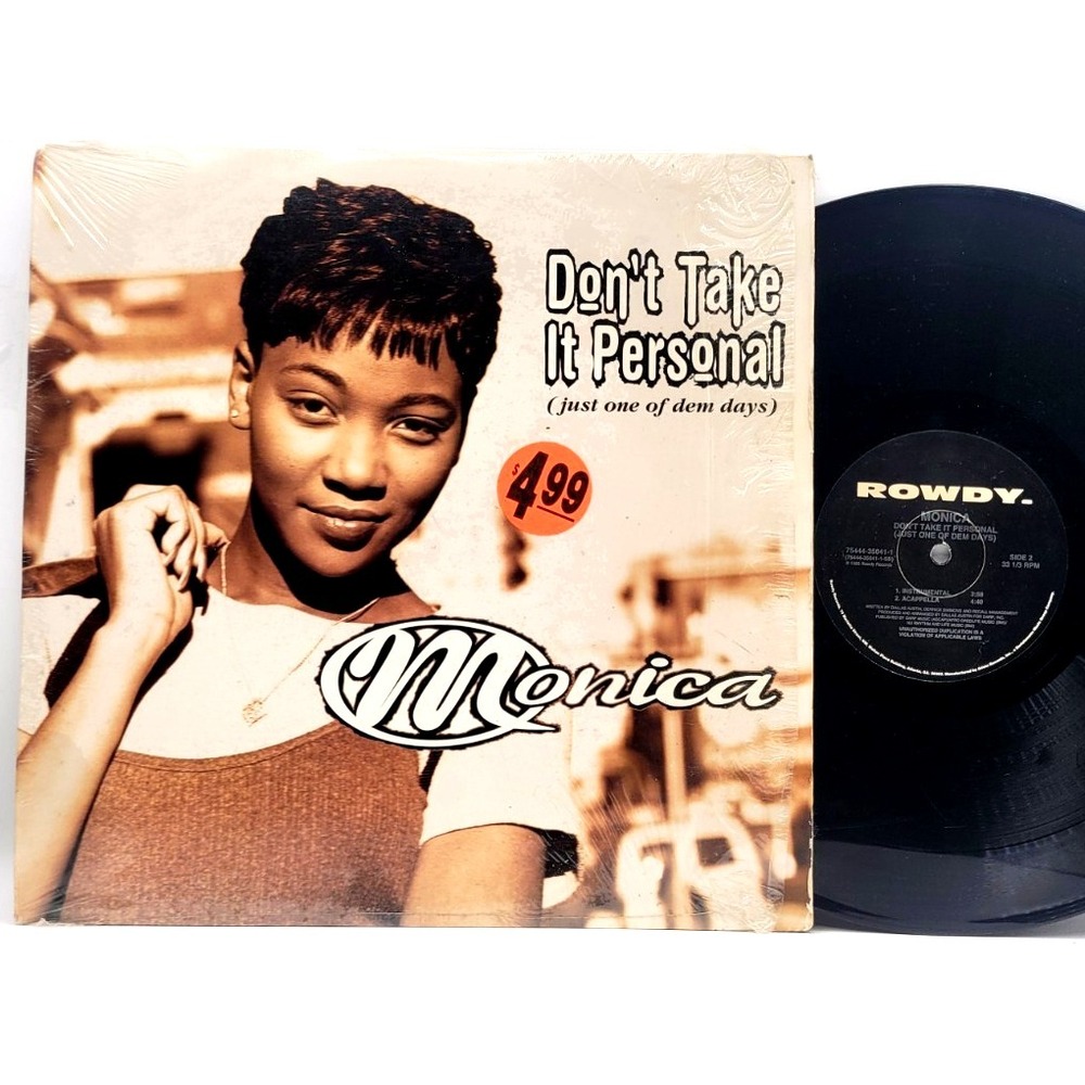 MONICA‎ - DON'T TAKE IT PERSONAL - SOUL SINGLE RECORD ROWDY IN SHRINK